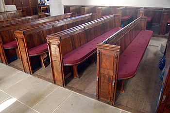 Benches in the nave March 2012